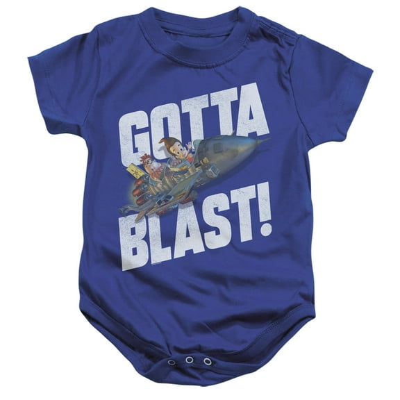 Jimmy Neutron Gotta Blast Unisex Infant Snap Suit for Baby (18 Months) Royal Blue