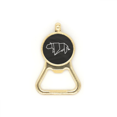 thumbnail image 1 of Origa Tiger Geometric Shape Beer Bottle Cap Opener Stainless Steel Key Chain, 1 of 3