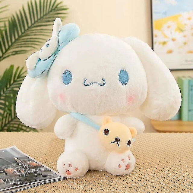Muñecos de peluche Kawaii Sanrio Kuromi My Melody Cinnamoroll, almohada de peluche suave de 40/50cm, carrito de figuras de Anime