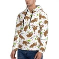 thumbnail image 3 of Lsque Cute Sloth Pattern Casual Men's Hoodie,Hooded Sweatshirt with Kangaroo Pocket,Pullover Hoodie-XX-Large, 3 of 7