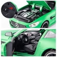 thumbnail image 2 of Bdtctk 1/24 Benz Amg Gtr Coches de Juguete Modelo de Coche Coche de Juguete de aleación de Zinc con Sonido y luz para niños, niños, niñas, Regalo (Verde), 2 of 5