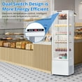 thumbnail image 4 of Garvee 6-Tier Upright Commercial Display Refrigerator Cooler with Wheels & LED Lighting, 9.8 Cu. Ft, 4 of 8