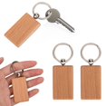 thumbnail image 3 of 10 Uds llavero de madera de haya etiquetas para llaves llaveros DIY decoración de bolsas de ropa, 3 of 7