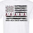 thumbnail image 4 of Inktastic Head and Neck Cancer Awareness Flag and Ribbon T-Shirt, 4 of 5
