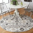 thumbnail image 2 of SAFAVIEH Manhattan Cenric Southwestern Area Rug, Ivory/Black, 6' x 6' Round, 2 of 10