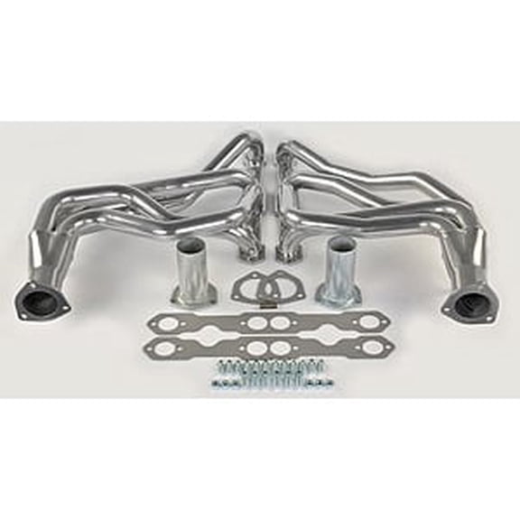 JEGS Metallic Ceramic Coated Long Tube Headers 1967-1991 Small Block Chevy Truck/SUV (265-400 c.i.)