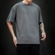 thumbnail image 1 of Nueva camiseta de verano para hombre, camiseta lisa a la moda para hombre, camisetas de gran tamaño de Hip Hop de manga corta informales de algodón para hombre, ropa de calle, camisetas superiores, 1 of 5