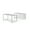 White, variant on OFM Fulcrum Series Office Furniture Set, 66" Table Desk, 66" Credenza, Lateral Filing Cabinet, in Cherry