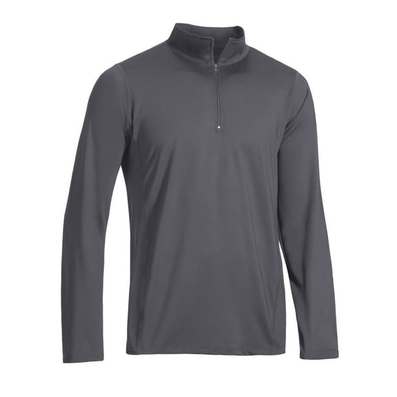 Expert Brand USA-Made Men's 1/4 Zip Athletic Training Top, Charcoal, Small