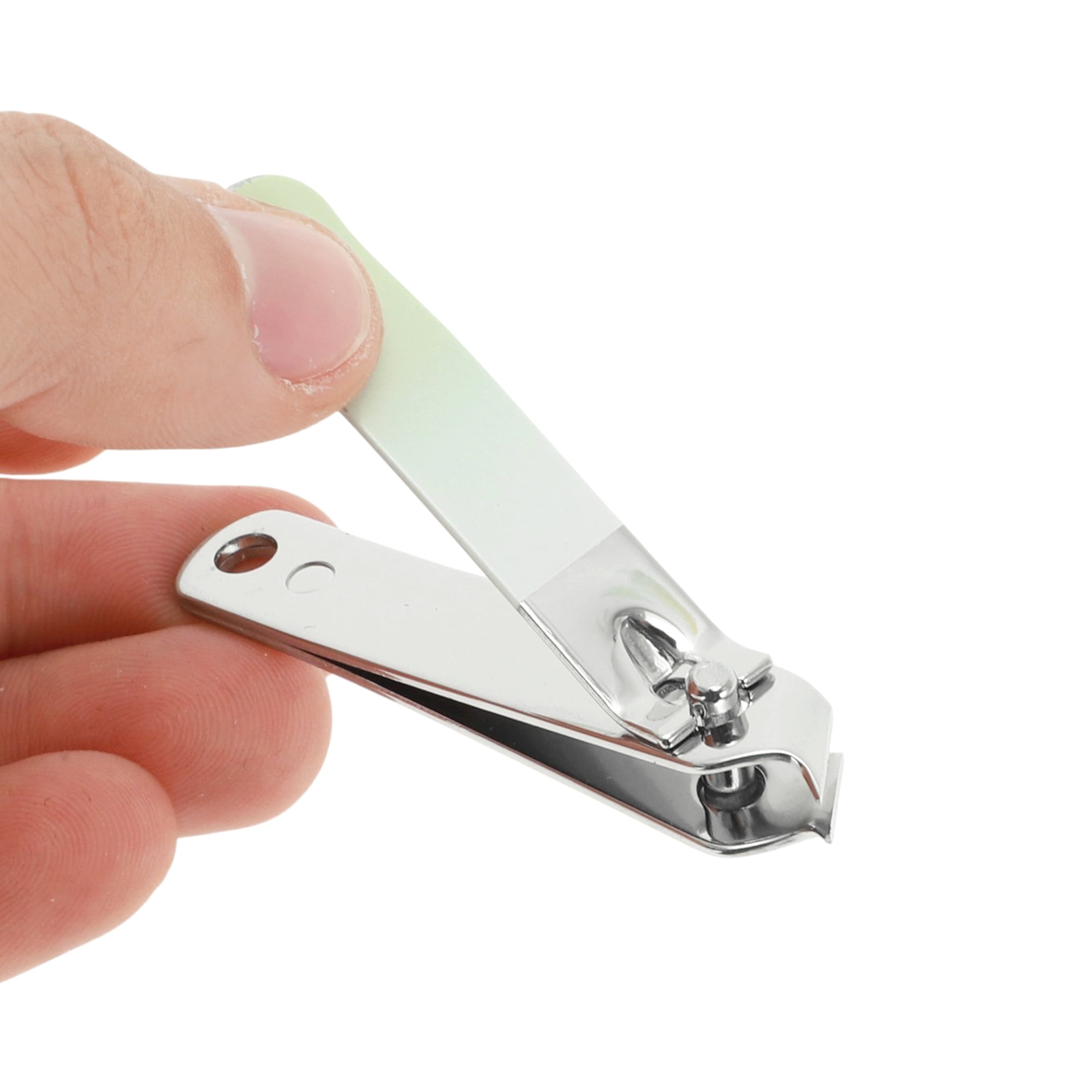 Unique Bargains 1pc Gradient Slanted Nail Clippers 2.56" Length Green