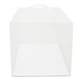 thumbnail image 6 of 50 Pcs Clear Cake Boxes Square Clear Cake Boxes Cake Carrier with Handle, 6 of 8
