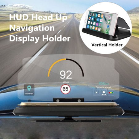 6'' Universal Heads Up Display Car HUD Phone GPS Navigation Image Reflector With Mobile Phone GPS Car Vertical Holder Stand