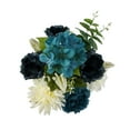 thumbnail image 5 of Mainstays 21.5 inch Artificial Flower Hydrangea Peony Bouquet, Navy Cream Color. Indoor Use., 5 of 9