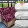 thumbnail image 6 of Yuyamidu Pink Leopard Print RV Dinette Cushion Covers Elastic Camper Cushion Slipcovers Fashion Camper Couch Covers Protector Include 1 Bench Cover and 1 Backrest Cover, 6 of 7