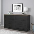 thumbnail image 3 of Ameriwood Home Commode à 6 Tiroirs Sculpter en Noir, 3 of 18