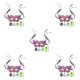 thumbnail image 2 of Moyic Fiesta de disfraces Cubierta de ojos Pintura de diamante Animal Manual Maquillaje de diamantes de imitación Fiesta Cubierta de medio ojo, AA400, Búho AA400 5piezas Moyic CBP173875, 2 of 6