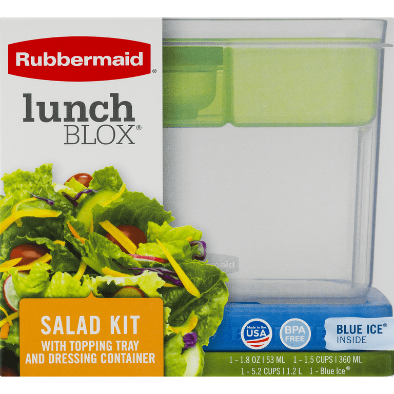 Rubbermaid lunch BLOX サラダキット　新品未使用 Rubbermaid Lunch Blox Snack Kit Leak Proof With Side & Snack