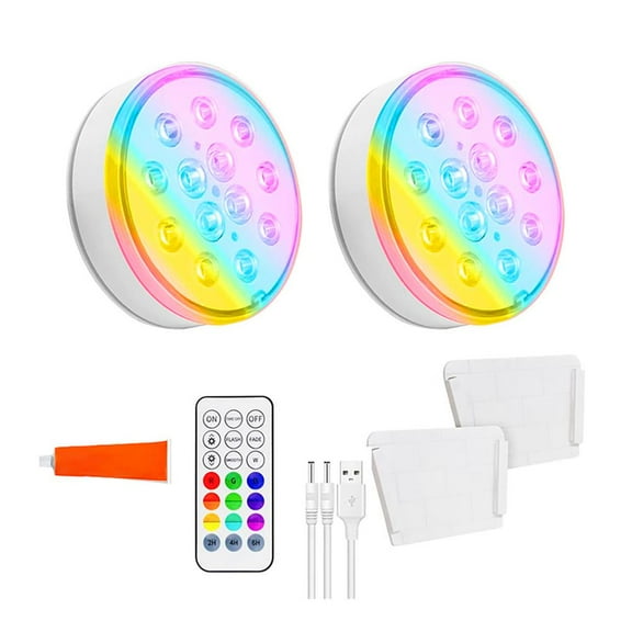 Pool Lights Rechargeable Underwater Submersible LED Lights Waterproof K7Z4