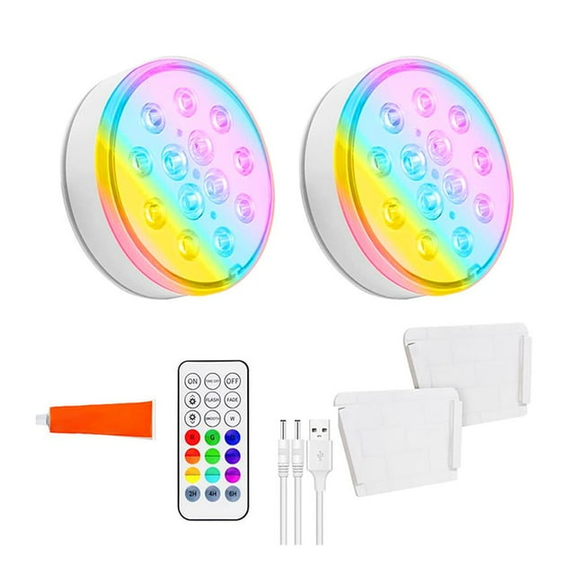 Underwater Submersible Pool Lights, Rechargeable LED Pond Lighting with Remote Control, IP68 Waterproof Spa & Hot Tub Light for Ambiance, Multi-Color