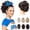 Dark Brown, variant on 9" Short Ponytail Extension, Classic Loose Curly Wavy Claw Clip Pony tails Hair Extensions HP001 Hairpieces for Women