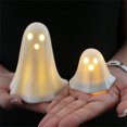 thumbnail image 4 of Venta urgente Cute Ceramic Glowing Ghost Decoration, White Ghost Sculpture, Suitable For Home, Halloween, Party, Desk DecorationPopulares ¡NUEVO!, 4 of 5