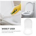 thumbnail image 6 of HEMOTON Traditional Toilet Seat Cover U Shaped Stainless Steel Hinge PP Toilet Cover Plate Bathroom Toilet Lid for Home Hotel, 6 of 8