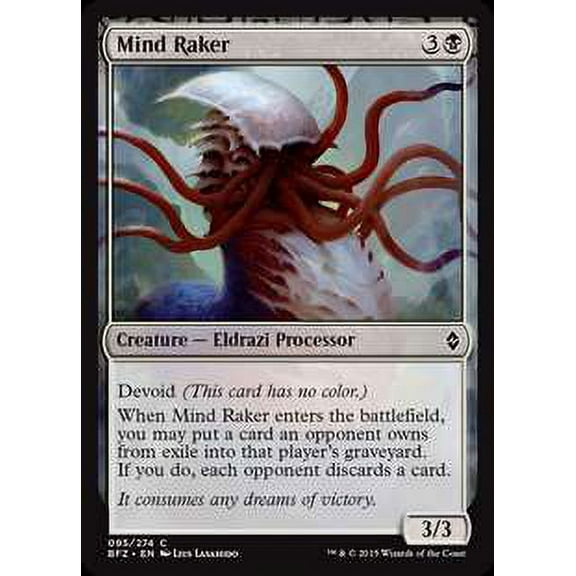 MtG Battle for Zendikar Common Mind Raker (Foil) #95