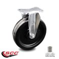 thumbnail image 2 of 6 Inch Phenolic Wheel Rigid Top Plate Caster Service Caster Brand, 2 of 2