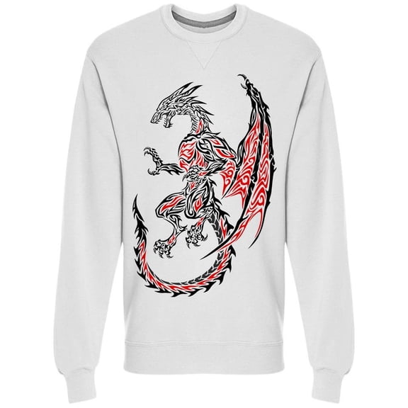 Standing Dragon Tattoo Sweatshirt Men -Image by Shutterstock, Male x-Large