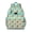 Greenish-blue-13, variant on Palm Leaf and Exotic Floral School Backpack - Ergonomic Adjustable Bag for Teens