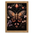 thumbnail image 1 of Arte de pared vintage con textura 3D con forma de mariposa gótica, marco de 40 x 60 cm, 1 of 9