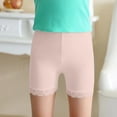 thumbnail image 4 of Annhoo Girl's Boyshort for Under Dress Cute Solid Color Lace Trim Elastic Waisted Bottoms Toddler Stretchy Legging Shorts, 4 of 6