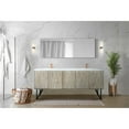 thumbnail image 2 of Lexora Home Lancy 80" Double Quartz Top Bathroom Vanity with Rose Gold Faucet, 2 of 15