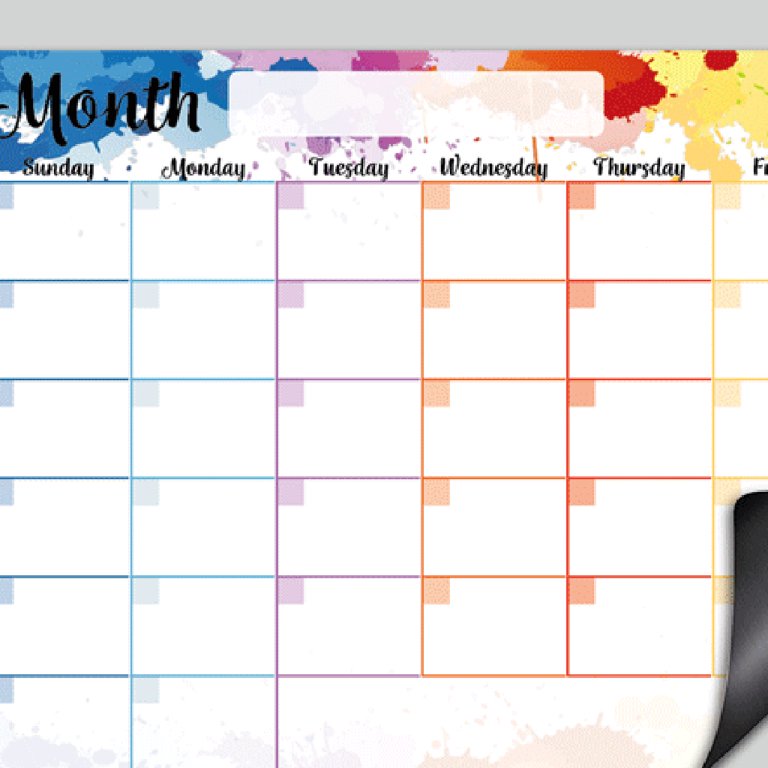 Magnetic Creative Soft Whiteboard for Monthly/Weekly Calendar Homework  Board - Walmart.com