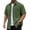 Army Green, variant on Men's Short Sleeve Button Down Shirt Lapel Lightweight Stretch polo T Shirt for Summer Hiking Red Size XL