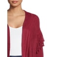 thumbnail image 4 of Time and Tru Women's Stitch Fringe Cardigan, 4 of 5