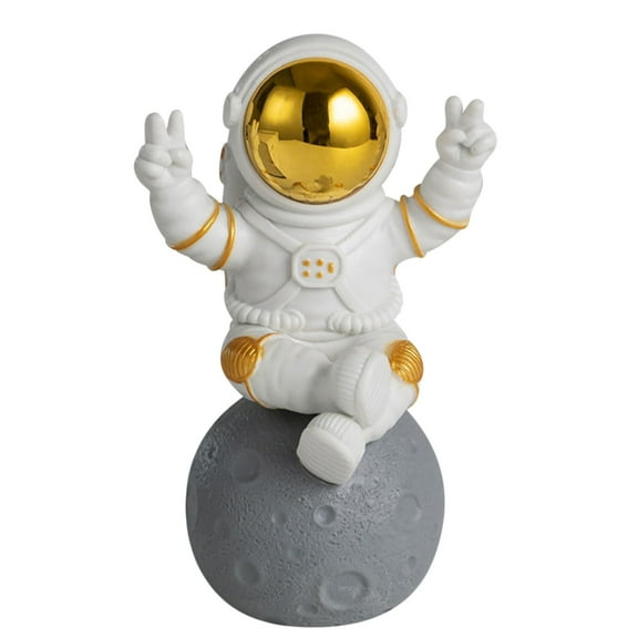 VerPetridure Decorative Sculpture Figurine Decor PVC Spaceman Astronaut Figurine Figures Statue Desk Ornament Decor Gift Kid Gift
