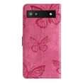 thumbnail image 2 of Compatible avec Google Pixel 6A Étui Embossé Papillon avec Portefeuille et Support, 2 of 5