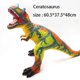 thumbnail image 3 of Modelo de dinosaurio grande de 80 cm, juguetes de dinosaurios del mundo Jurass, animales realistas, marionetas suaves, juguete Brachiosaurus T-Rex para niños, regalos para niños, 3 of 5