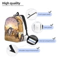 thumbnail image 3 of Honeii Vintage Wildlife Protection Print Canvas Backpack for School & Outdoor,Laptop Excursion Backpack,Notebook School Bookbag For Men Women,for Work, Travel, and Everyday Use-Medium, 3 of 5