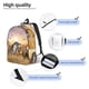 thumbnail image 3 of Balery Vintage Wildlife Protection Mochila Clásica Impresa Básica para Viaje, Mochila Escolar Resistente al Agua, Mochila de Lona con Correas Ajustables-Small, 3 of 5
