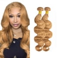 thumbnail image 1 of Hair Bundle Auokmar 24 27 Body Wave, rubio miel, 150% de densidad, 1 of 7