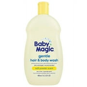 Baby Magic Gentle Hair & Body Wash Soft Powder Scent 16.5 oz Pack of 2