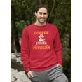 thumbnail image 2 of Coffee Fueled Physician Sweatshirt Men -Image by Shutterstock, Male 4X-Large, 2 of 4