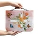 thumbnail image 1 of Funda de Biblia de cuero floral con cremallera y asas - Estuche de Biblia de varios tamaños para mujer, organizador de bolso con bolsillos, protector de libros resistente al agua, 1 of 4