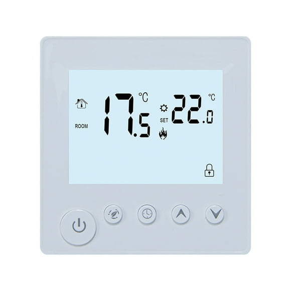 Amdohai Temperature Controller LCD Backlight Display Week Time Indoor Temperature Display Target Temperature Setting Manual