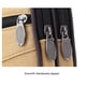 thumbnail image 5 of Bolso de la cintura de la Bolso del teléfono de los hombres de múltiples capas Fanny Pack Monedero de lona (Café 1), 5 of 9
