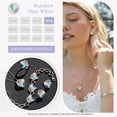 thumbnail image 4 of Collar Leafael Infinity Love Heart con forma de corazón opalino y cristal blanco, 4 of 6