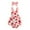 Red, variant on TIWEKE Newborn Onesies Boy,Girls Sleeveless Strawberry Cow Printed Romper Ruffles Backless Bodysuits Headbands Set,Size 3-6 Months