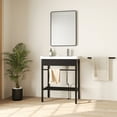 thumbnail image 3 of Deervalley 28"W x 34.5"H Freestanding Laundry Sink with Integrated Washboard and Black Metal Frame DV-1CS0388B, 3 of 20